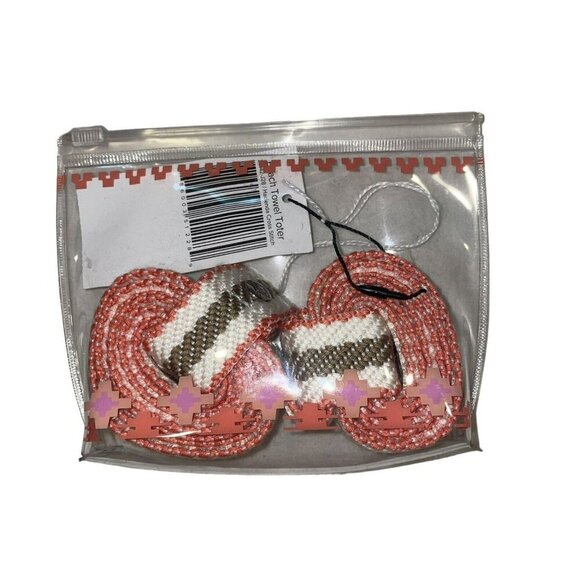 Vera Bradley Beach Towel Toter Hacienda Cross Stitch NWT - Picture 2 of 3